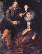 Peter Paul Rubens Rubens with his First wife isabella brant in the Honeysuckle bower oil painting reproduction